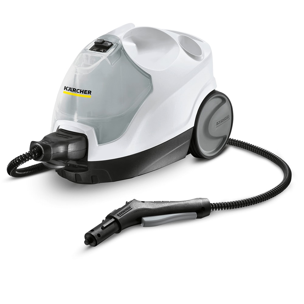 Aparat de curatat cu abur 2in1 KARCHER SC 4 EasyFix Iron 15126310, 0.8l, 2000W, alb-negru
