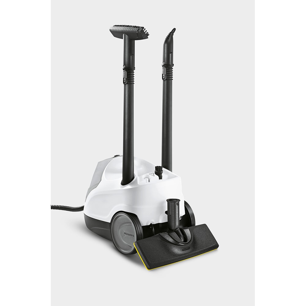 Aparat de curatat cu abur 2in1 KARCHER SC 4 EasyFix Iron 15126310, 0.8l, 2000W, alb-negru