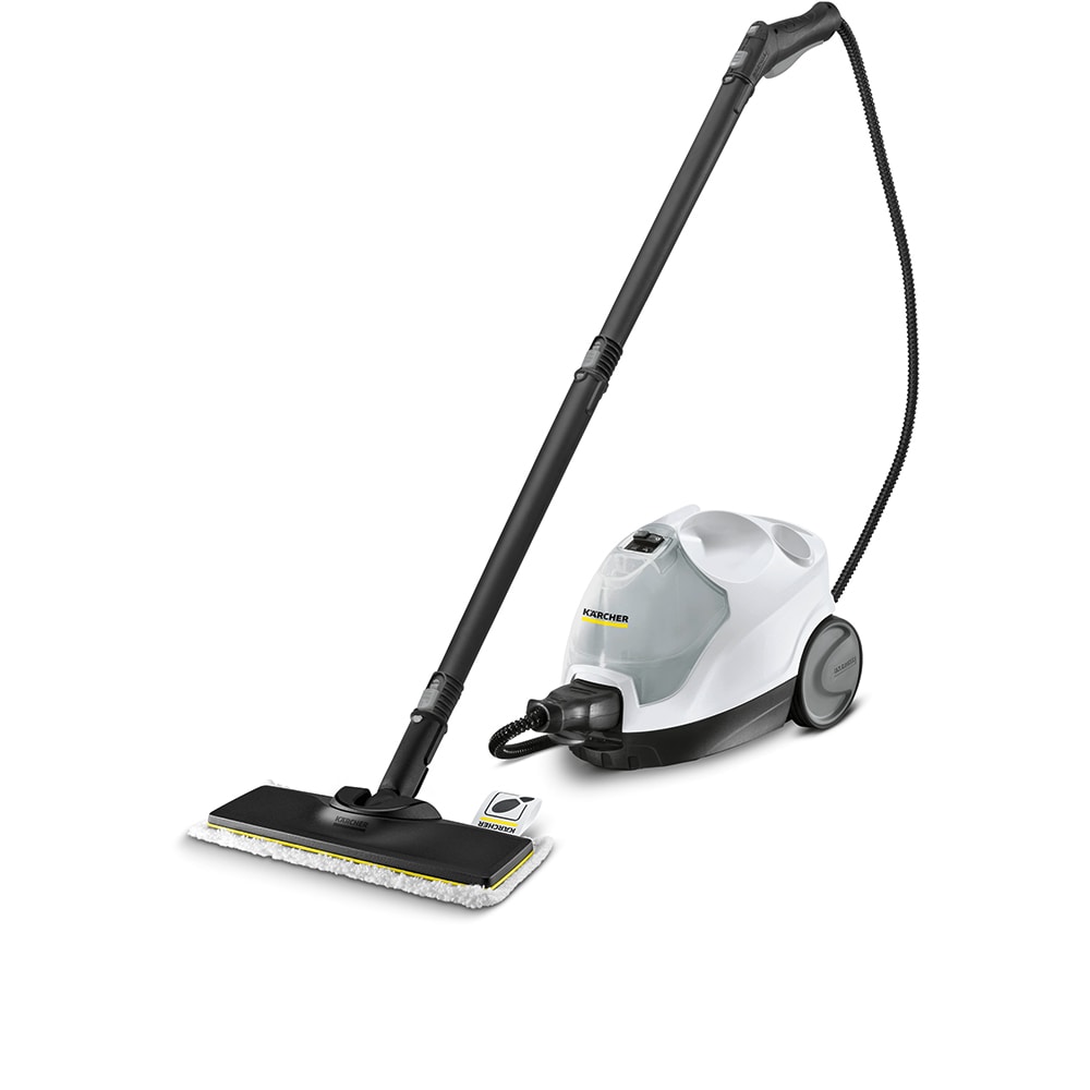 Aparat de curatat cu abur 2in1 KARCHER SI 4 EasyFix Iron 15126370, 0.8l, 2000W, alb-galben