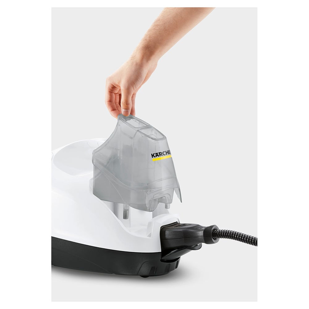 Aparat de curatat cu abur 2in1 KARCHER SI 4 EasyFix Iron 15126370, 0.8l, 2000W, alb-galben