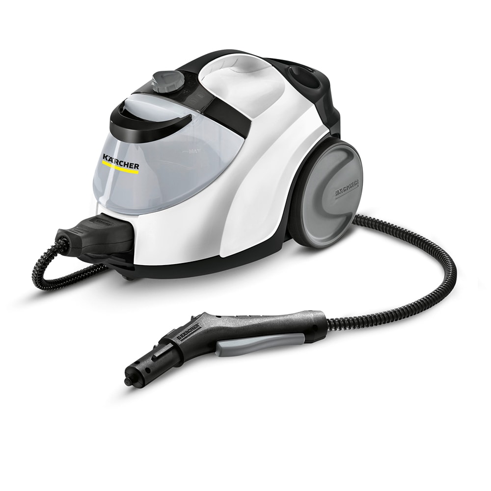 Aparat de curatat cu abur 2in1 KARCHER SC 5 EasyFix Iron 15126610, 1.5l, 2250W, alb-negru