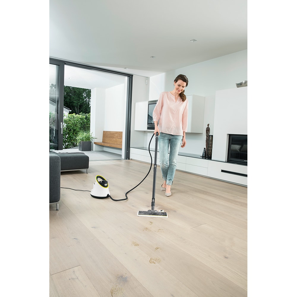 Aparat de curatat cu abur KARCHER SC2 Deluxe EasyFix 15134000, 1l, 1500W, alb-negru
