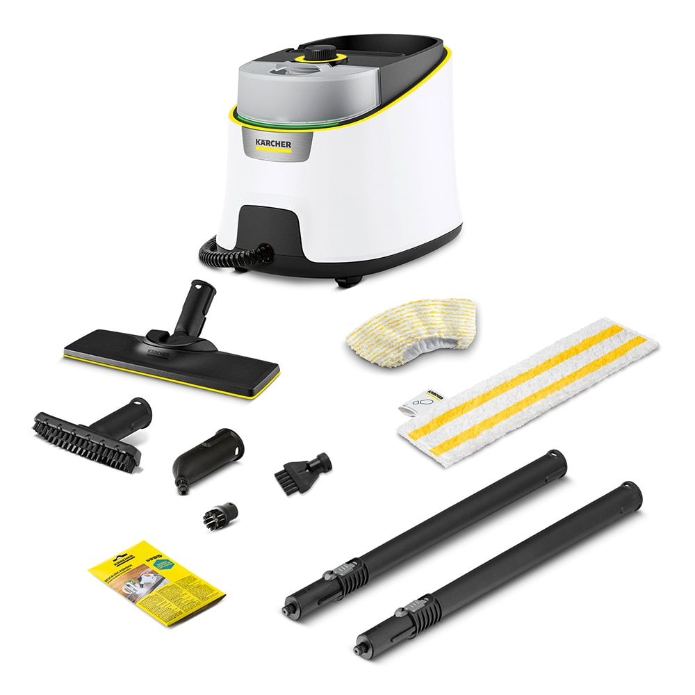 Aparat de curatat cu abur KARCHER SC4 Deluxe 15134600, 1.3l, 2200W, alb-negru