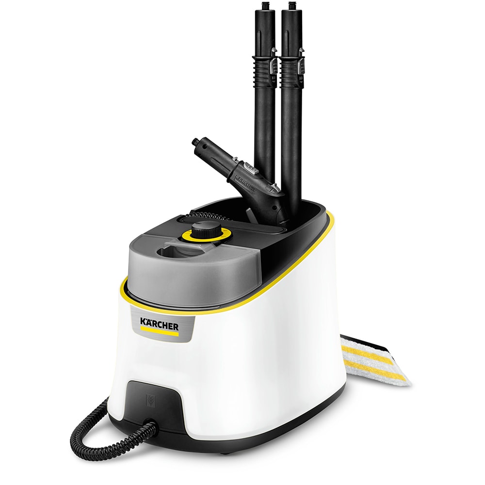 Aparat de curatat cu abur KARCHER SC4 Deluxe 15134600, 1.3l, 2200W, alb-negru