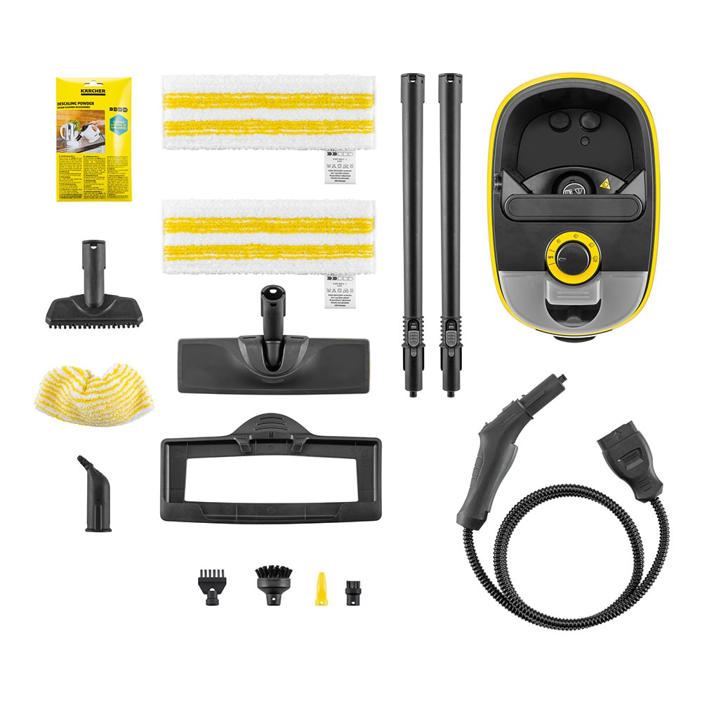 Aparat de curatat cu abur KARCHER SC 5 Deluxe Signature Line 15134910, 1.3l, 2250W, alb-negru