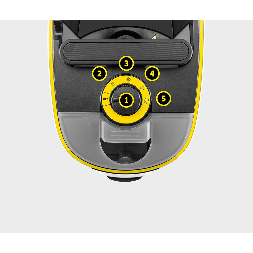 Aparat de curatat cu abur KARCHER SC 5 Deluxe Signature Line 15134910, 1.3l, 2250W, alb-negru