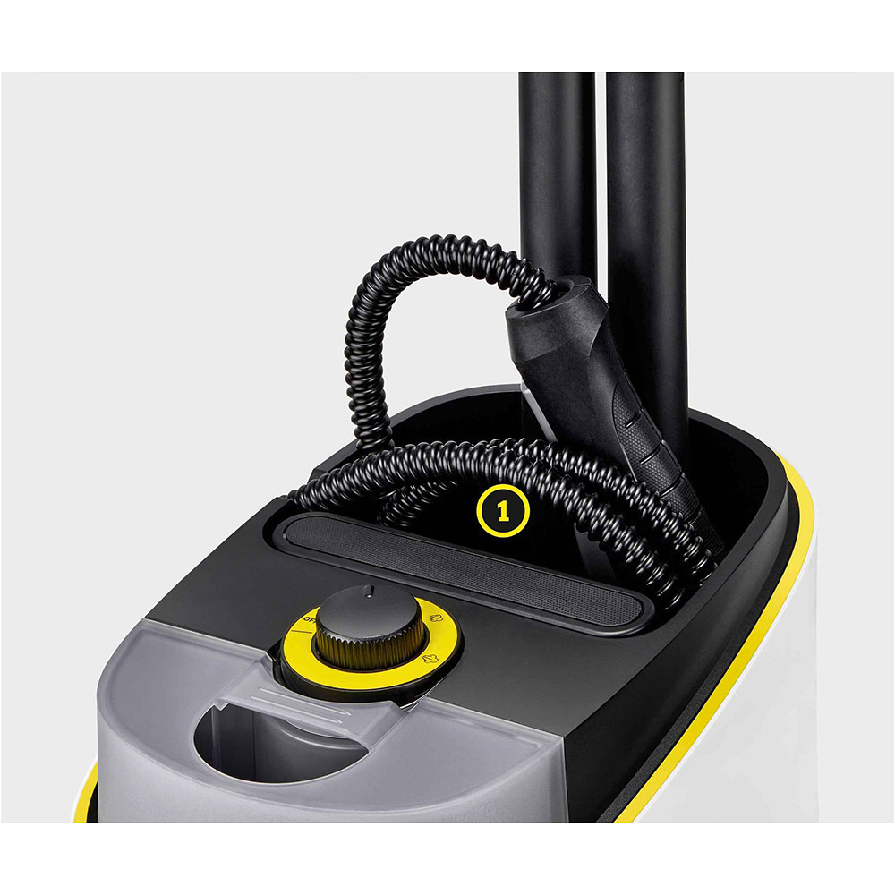 Aparat de curatat cu abur KARCHER SC 5 Deluxe Signature Line 15134910, 1.3l, 2250W, alb-negru