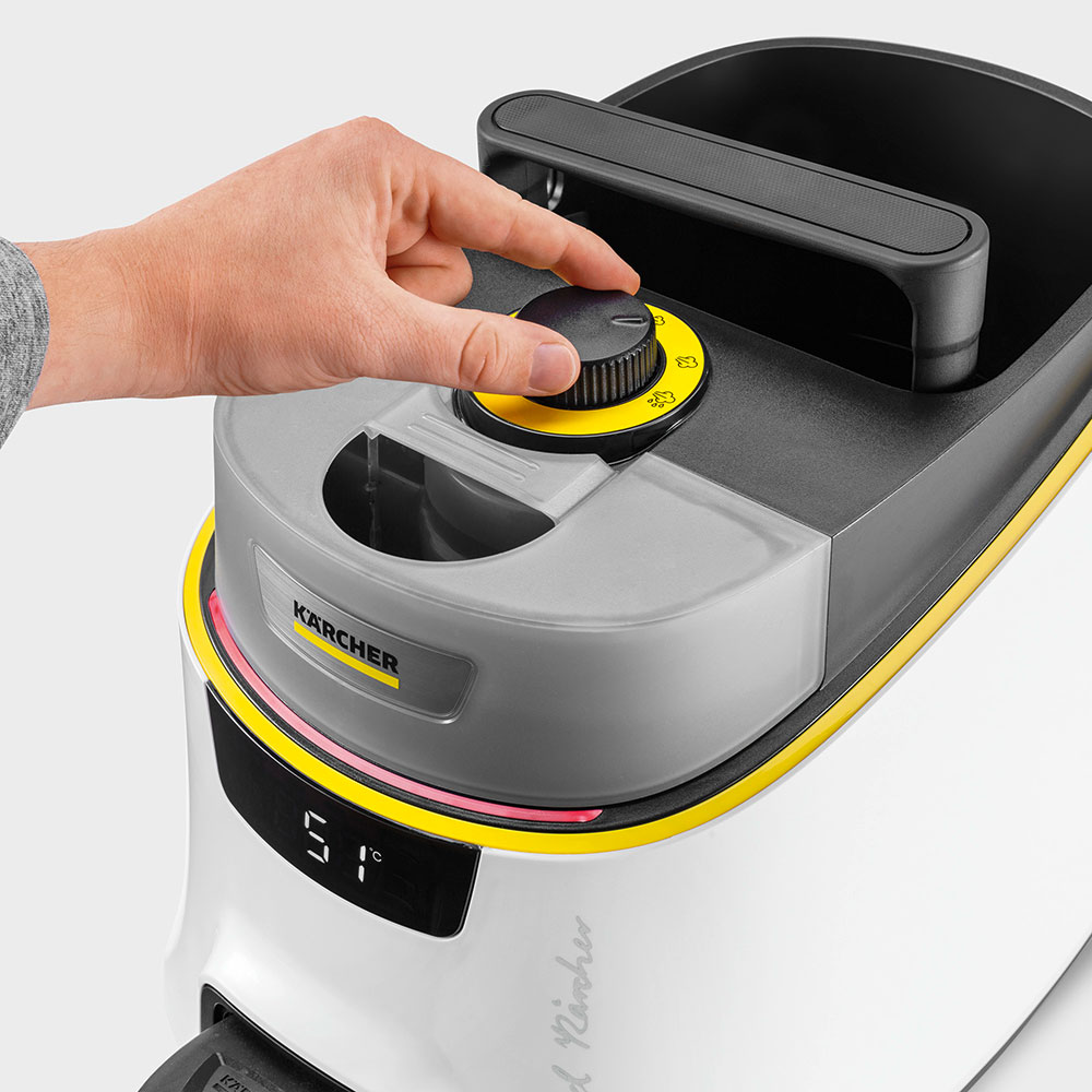 Aparat de curatat cu abur KARCHER SC 5 Deluxe Signature Line 15134910, 1.3l, 2250W, alb-negru