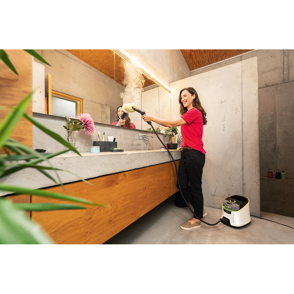 Aparat de curatat cu abur KARCHER SC 5 Deluxe Signature Line 15134910, 1.3l, 2250W, alb-negru