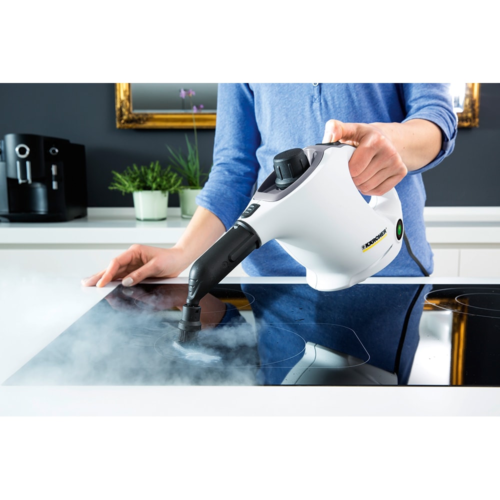 Aparat de curatat cu abur KARCHER SC 1 EasyFix 15164010, 0.2l, 1200W, alb-negru