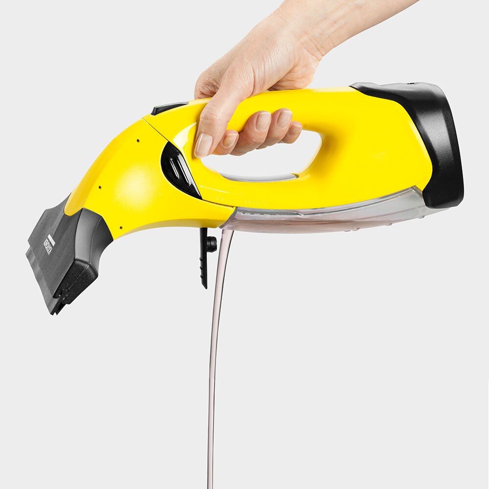 Aspirator geamuri KARCHER WV 2 Plus N, 0.1l, 3.6V, autonomie max 10 min, galben-negru