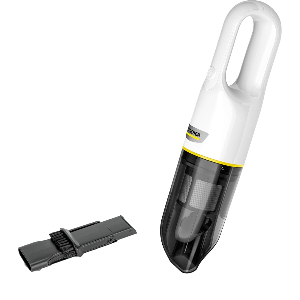 Aspirator de mana KARCHER CVH 2, 0.15l, 7.2V, autonomie max 10 min, alb-negru