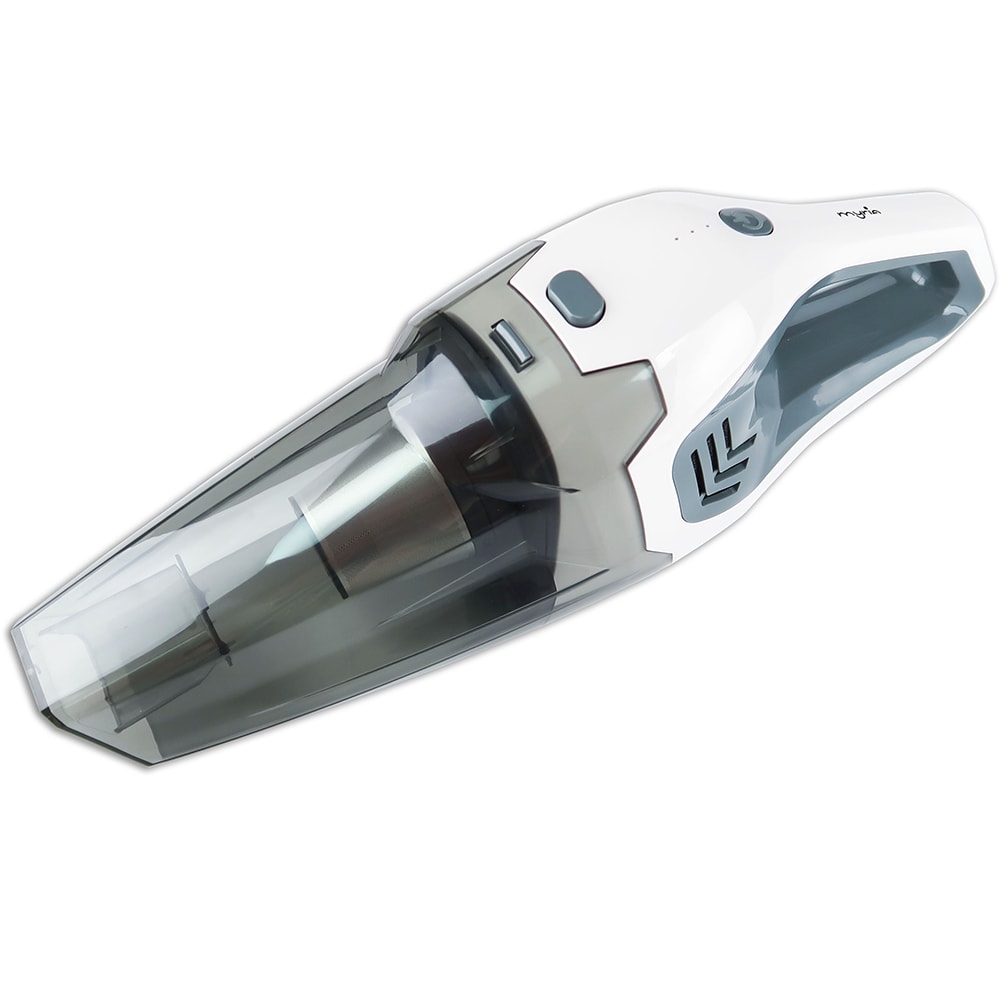 Aspirator de mana MYRIA MY4567, 0,8l, 12.6V, autonomie max 24 min, alb-gri