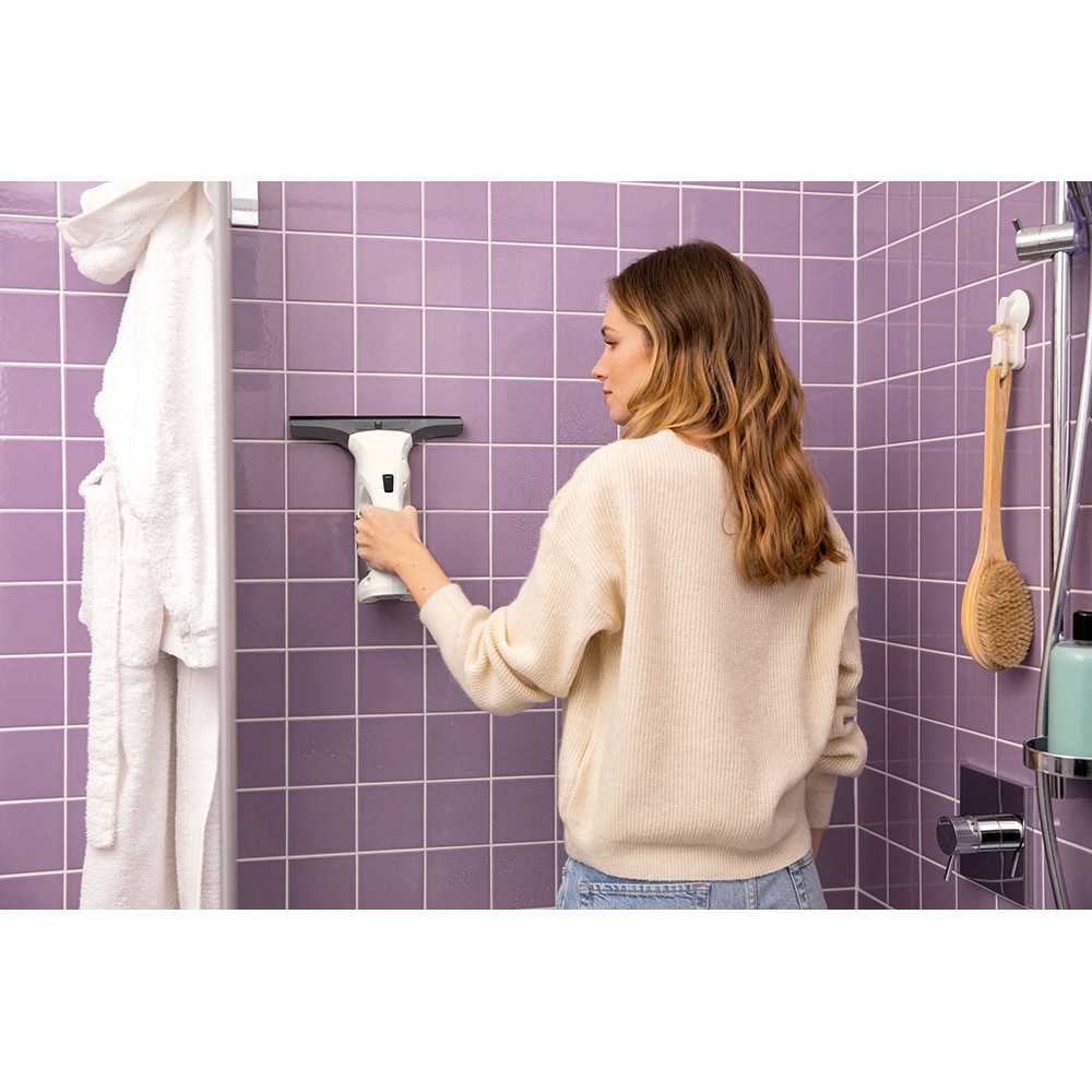 Aspirator geamuri KARCHER WV 1 Plus WV1PLUSEU, 0.1l, 3.6V, autonomie max 25 min, alb-negru