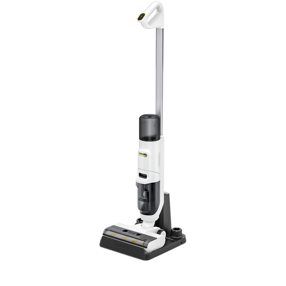 Mop electric KARCHER FCV 2 Natural 10561010, 0.42l, 21.6V, pana la 25min, alb-galben