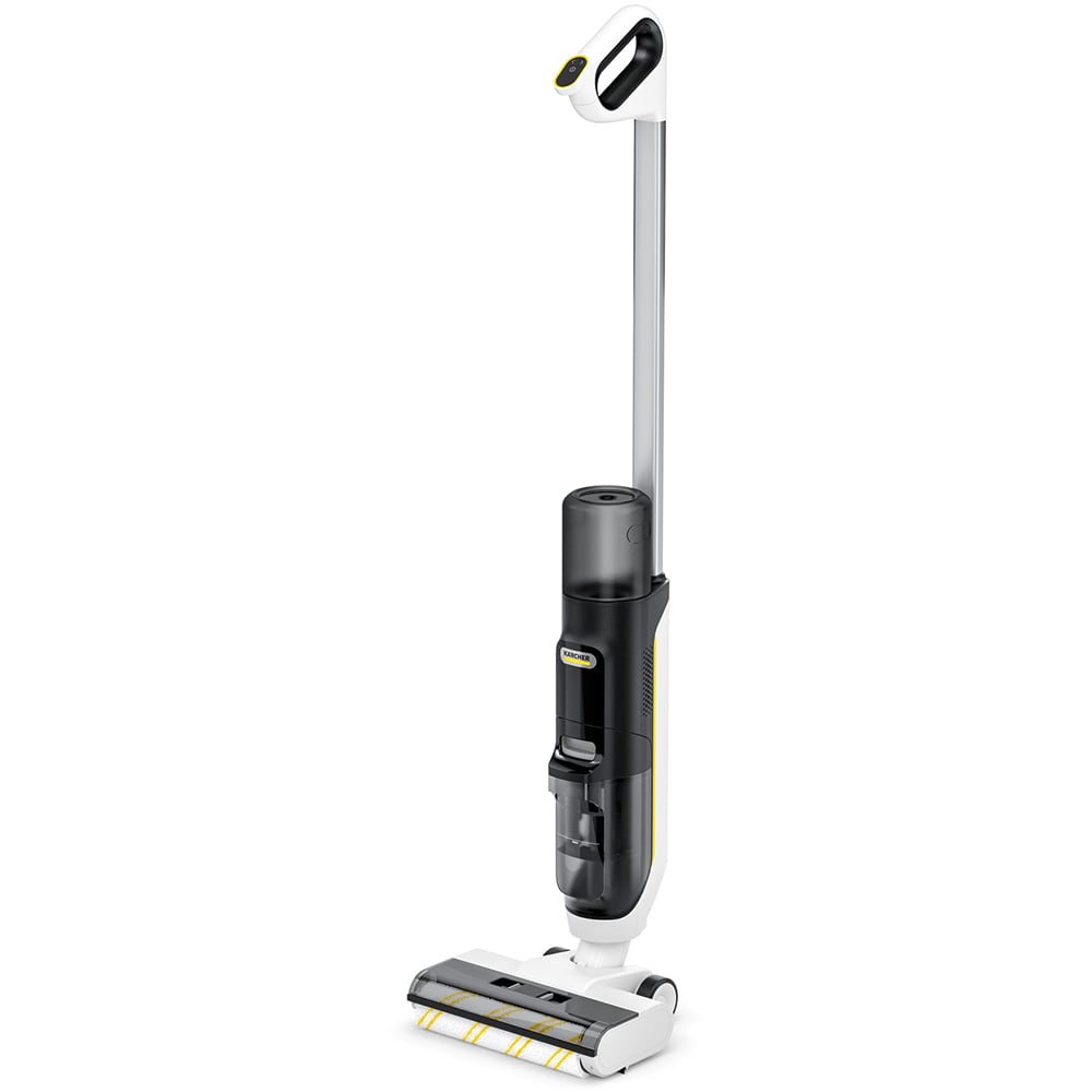 Aspirator vertical cu spalare KARCHER Extra+ FCV 3 1.056-126.0, 0.8l, 21.6V, autonomie max 30 min, Tehnologie Hygienic Spin, alb-negru