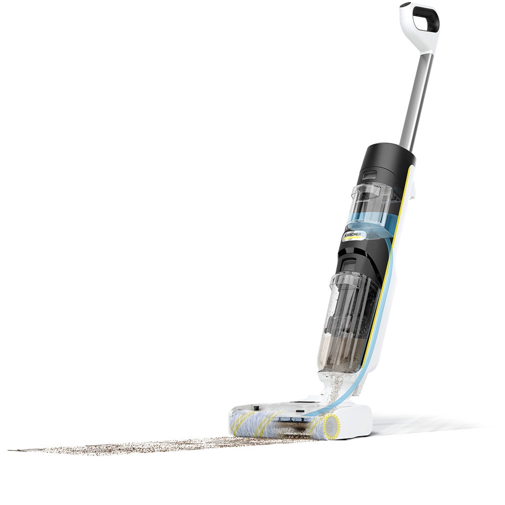 Mop electric KARCHER FCV 4 10561310, 0.5l, 18V, pana la 45 min, negru-galben