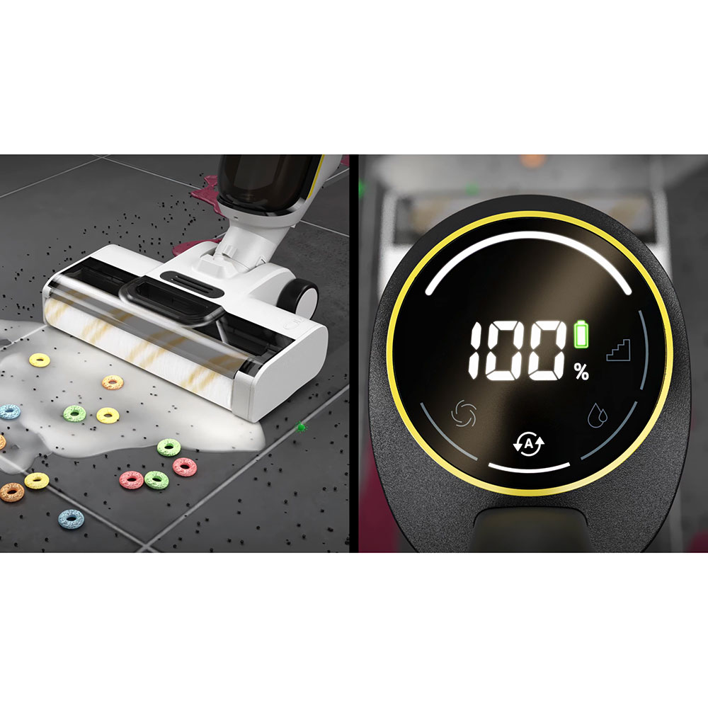 Mop electric KARCHER FCV 4 10561310, 0.5l, 18V, pana la 45 min, negru-galben