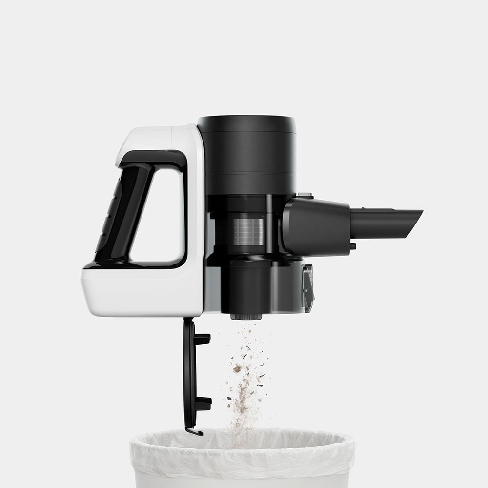 Aspirator vertical KARCHER VCS 3 Nano Hygiene 1.198-933.0, 0.6l, pana la 45 min, alb-negru