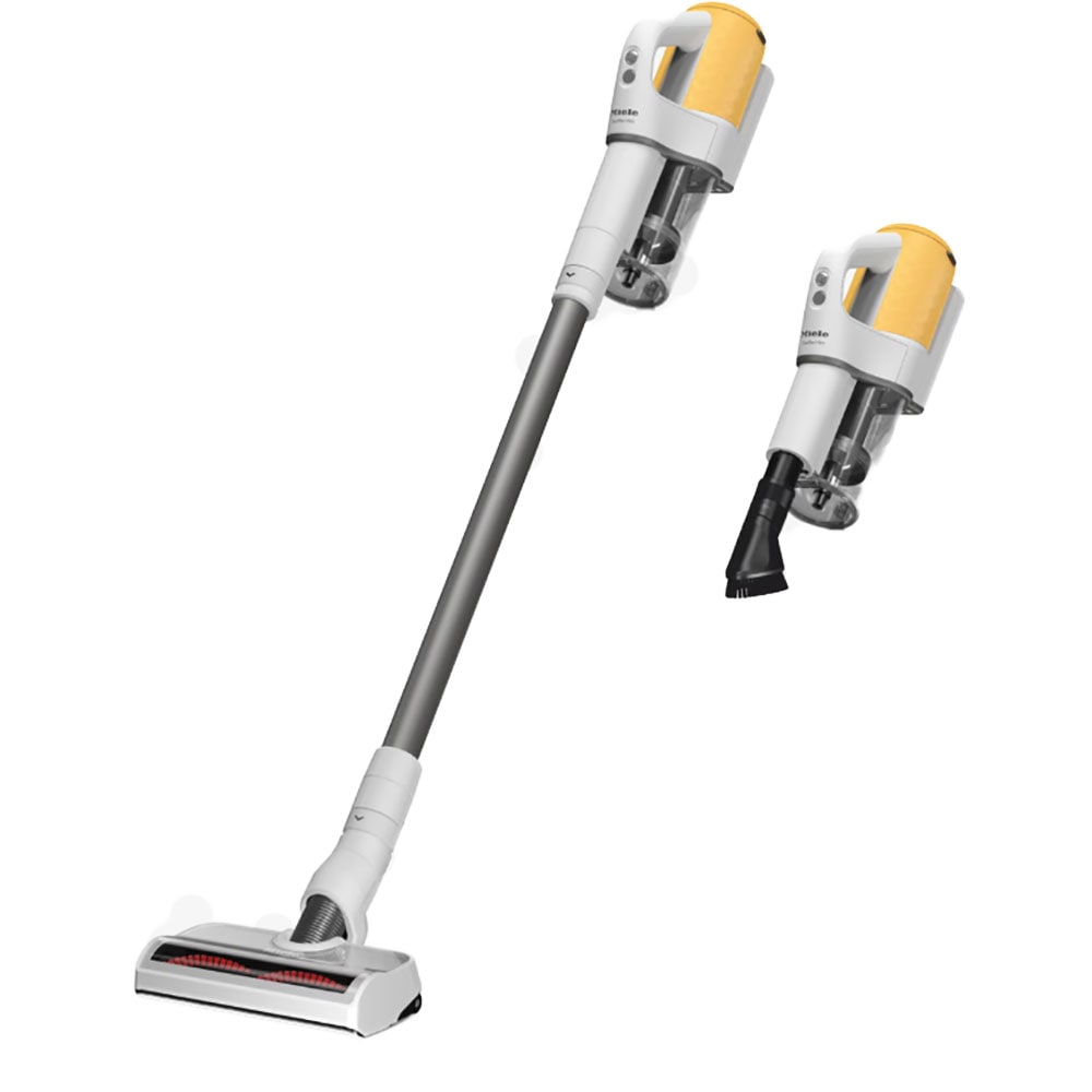 Aspirator vertical MIELE Duoflex HX1 12377810, 0.3l, 25V, autonomie max 55 min, alb-galben
