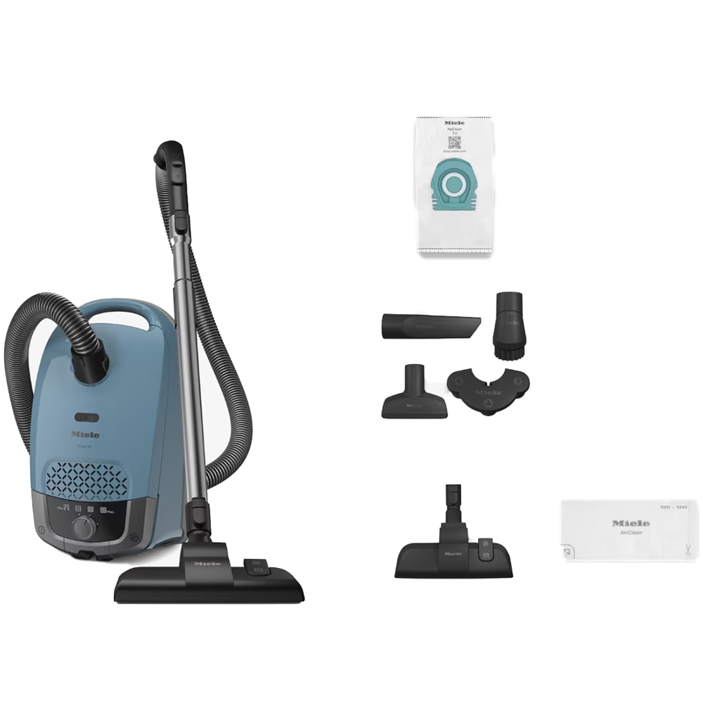 Aspirator cu sac MIELE Guard S1 12558580, 3.5l, 890W, 76dB, albastru-negru