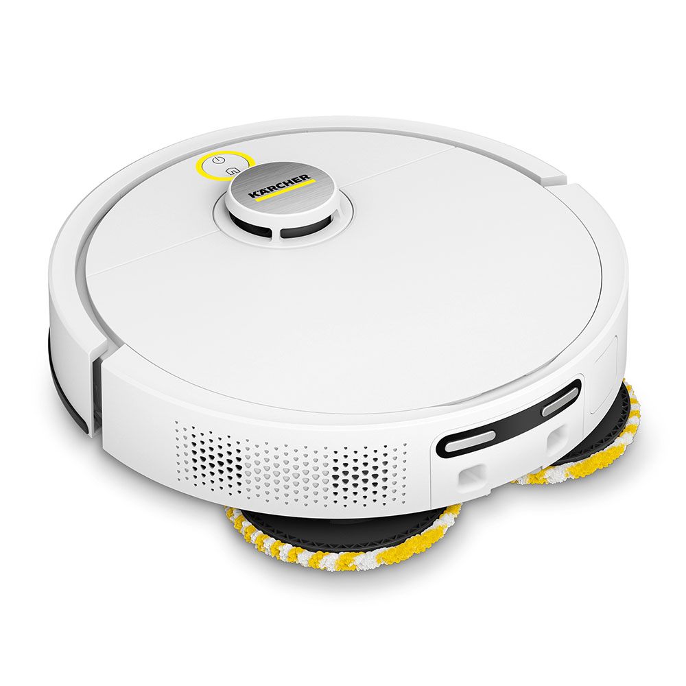 Aspirator robot KARCHER RVM 4 Comfort 1.269-130.0, 0.3l, 14.4V, autonomie max 160 min, Wi-Fi, Navigare Lidar, alb-negru