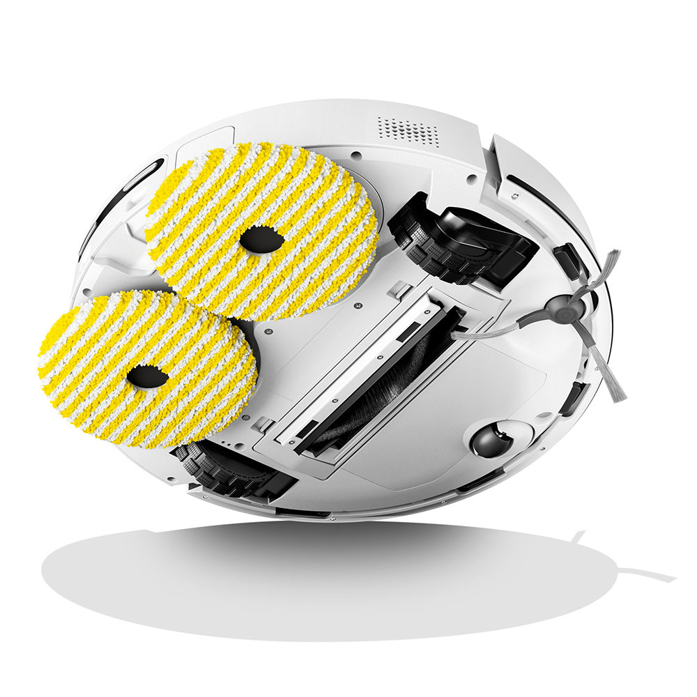 Aspirator robot KARCHER RVM 4 Comfort 1.269-130.0, 0.3l, 14.4V, autonomie max 160 min, Wi-Fi, Navigare Lidar, alb-negru