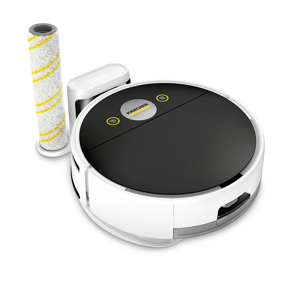Aspirator robot KARCHER RVF 7 1.269-680.0, 0.25l, 14.4V, autonomie max 150 min, Wi-Fi, Navigare Lidar, negru-alb