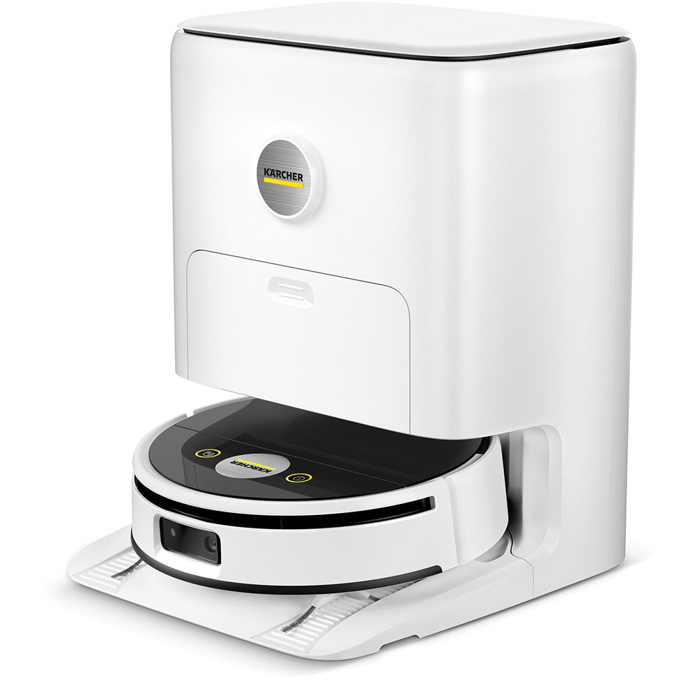 Aspirator robot KARCHER RVF 7 Comfort 1.269-690.0, 0.25l, 14.4V, autonomie max 150 min, Wi-Fi, Navigare Lidar, negru-alb
