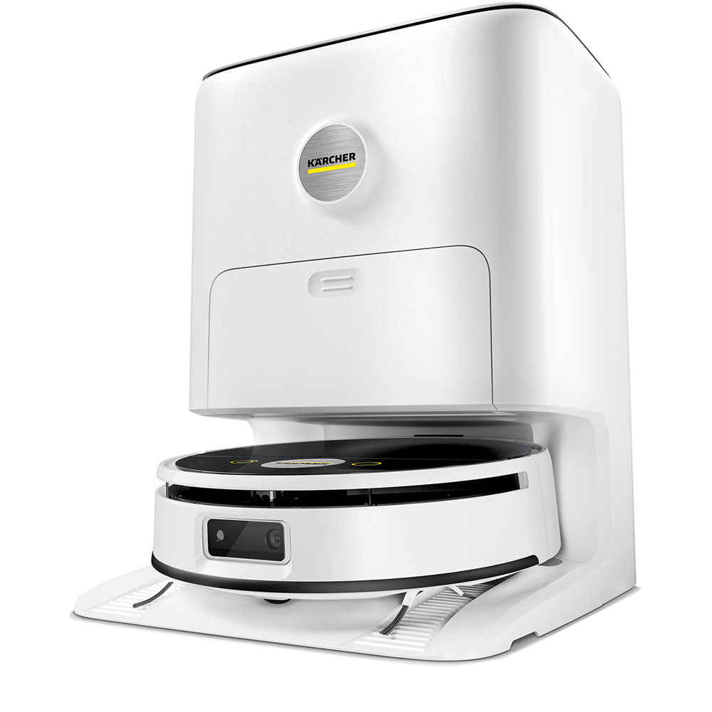 Aspirator robot KARCHER RVF 7 Comfort 1.269-690.0, 0.25l, 14.4V, autonomie max 150 min, Wi-Fi, Navigare Lidar, negru-alb