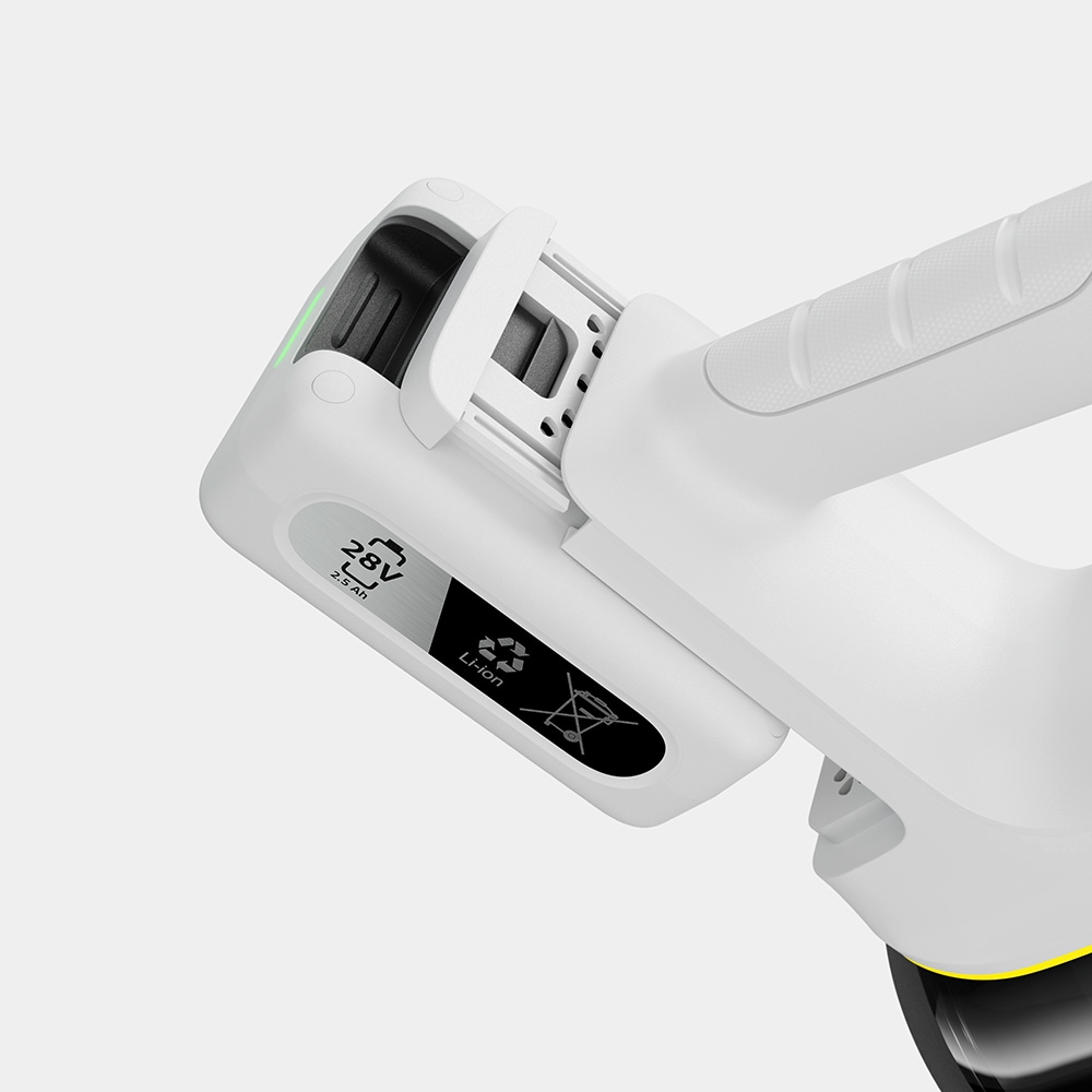 Aspirator vertical KARCHER Infinity Complete VCS 5-28 1.349-250.0, 0.75l, 28V, autonomie max 60 min, alb-negru