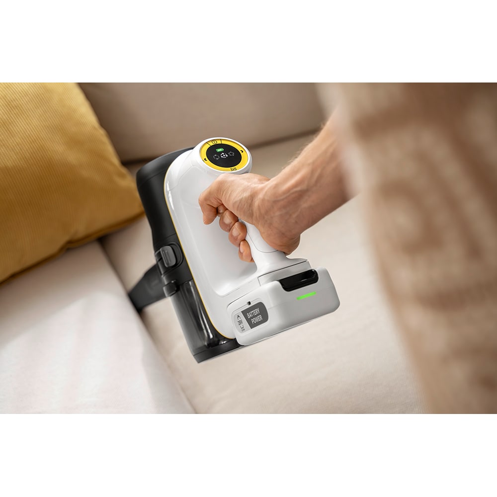 Aspirator vertical KARCHER Infinity Complete VCS 5-28 1.349-250.0, 0.75l, 28V, autonomie max 60 min, alb-negru