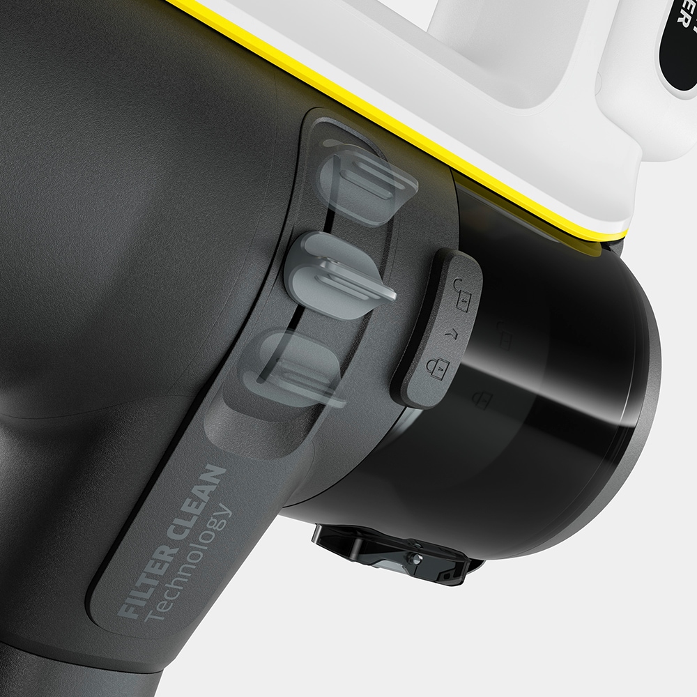 Aspirator vertical KARCHER Infinity Flex VCS 5-28 1.349-251.0, 0.8l, 28V, autonomie max 60 min, alb-negru