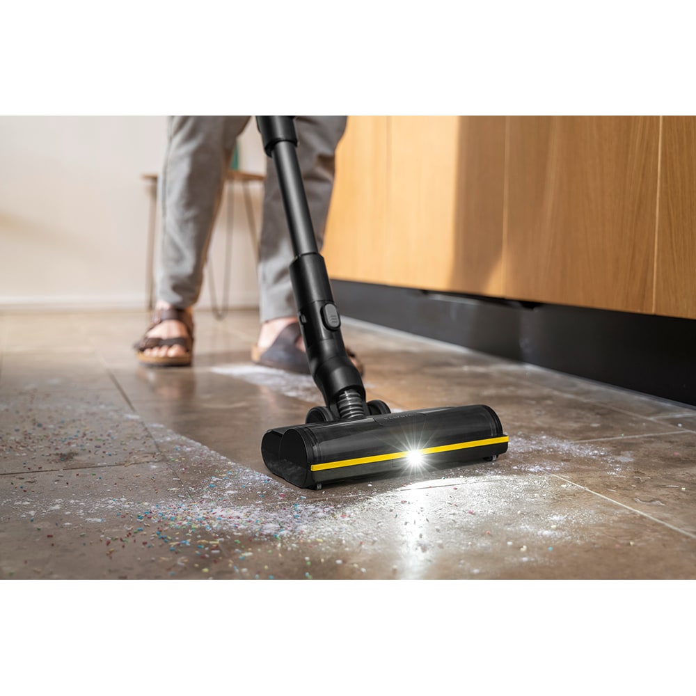 Aspirator vertical KARCHER Infinity Flex VCS 5-28 1.349-251.0, 0.8l, 28V, autonomie max 60 min, alb-negru