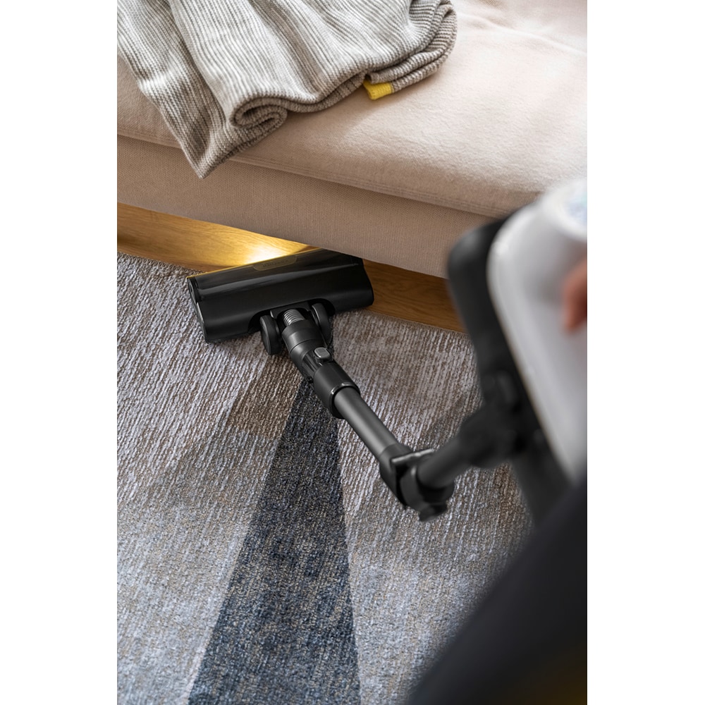 Aspirator vertical KARCHER Infinity Flex VCS 5-28 1.349-251.0, 0.8l, 28V, autonomie max 60 min, alb-negru