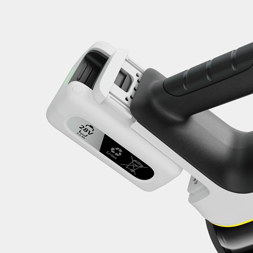 Aspirator vertical KARCHER Infinity Signature Line VCS 7-28 1.349-270.0, 0.8l, 28V, autonomie max 70 min, alb-negru