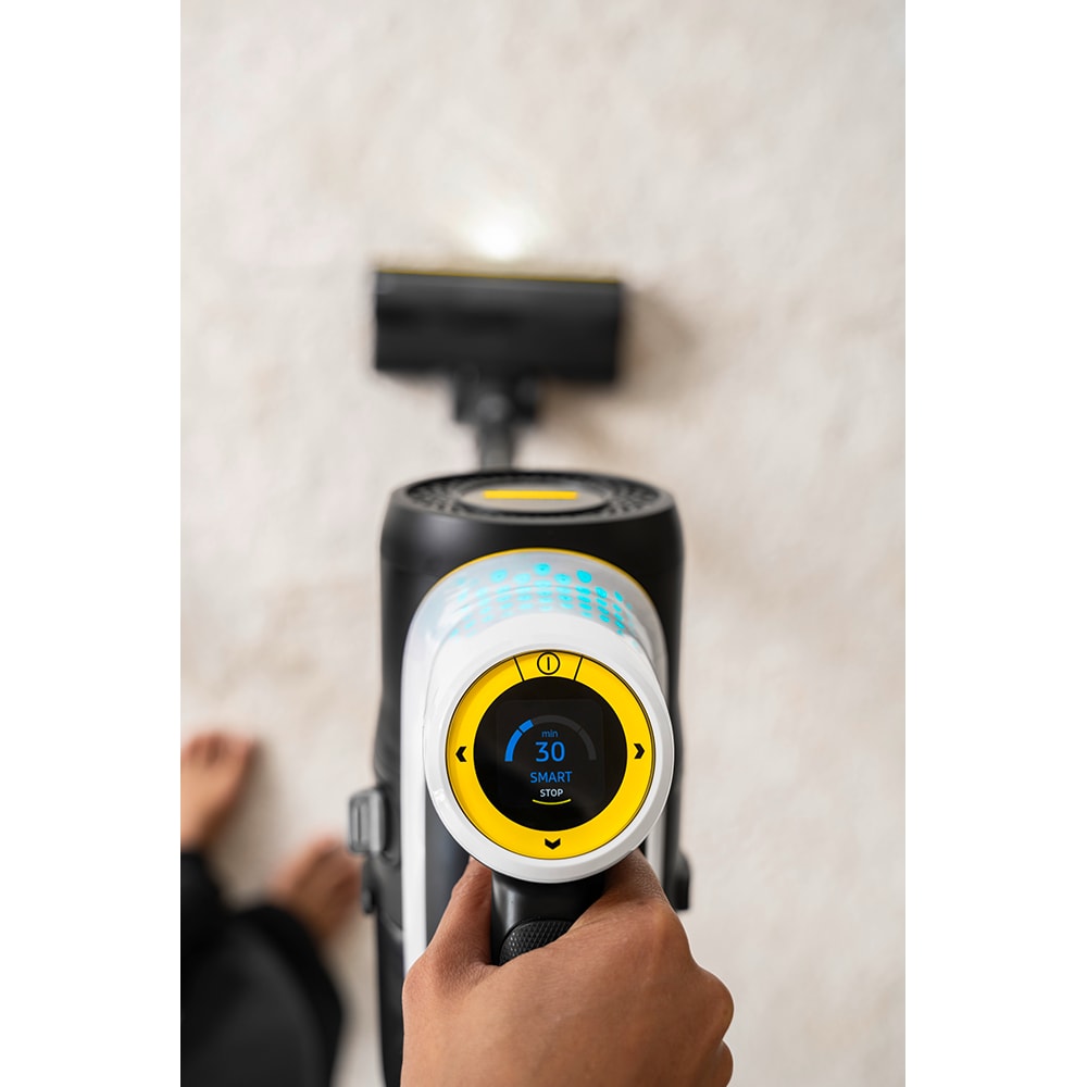 Aspirator vertical KARCHER Infinity Signature Line VCS 7-28 1.349-270.0, 0.8l, 28V, autonomie max 70 min, alb-negru