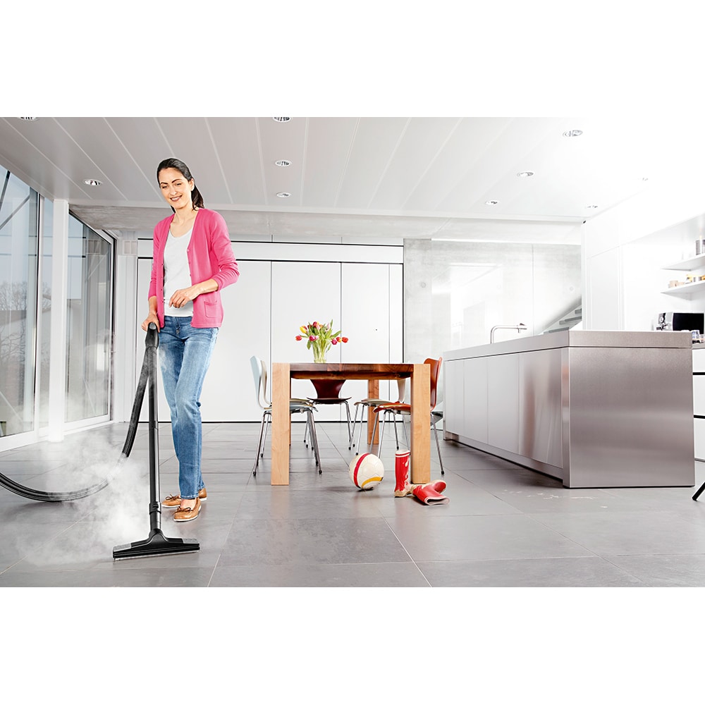 Aparat de curatat cu abur KARCHER SV 7 14394900, 1.2l, 2200W, alb-negru