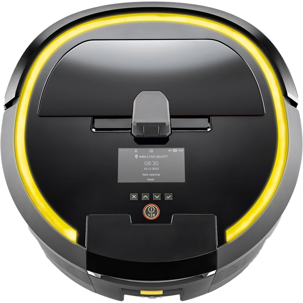 Aspirator robot KARCHER PROFESIONAL Kira CV 50 1.454-500.0, 4.5l, 36V, autonomie max 210 min, Wi-Fi, Navigare Lidar, negru