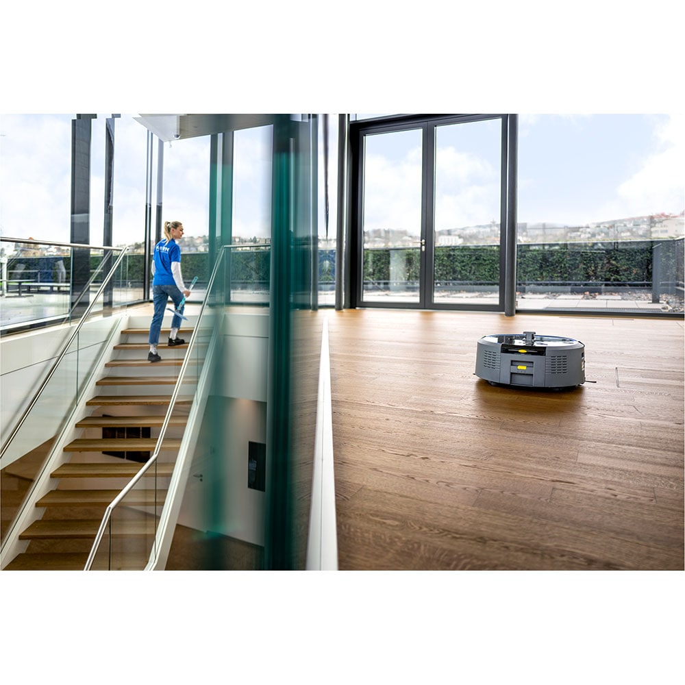 Aspirator robot KARCHER PROFESIONAL Kira CV 50 1.454-500.0, 4.5l, 36V, autonomie max 210 min, Wi-Fi, Navigare Lidar, negru