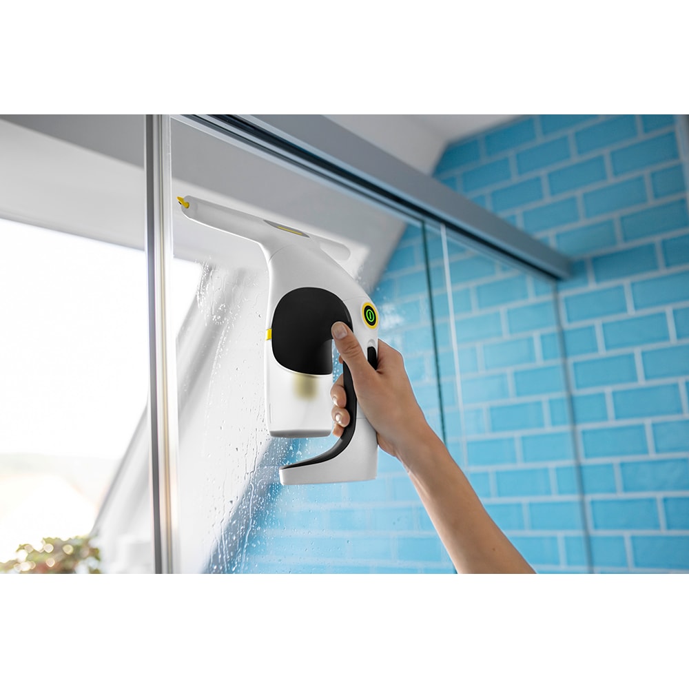 Aspirator geamuri KARCHER Compact Care+ WV 1 1.633-634.0, 0.1l, autonomie max 25 min, alb-negru