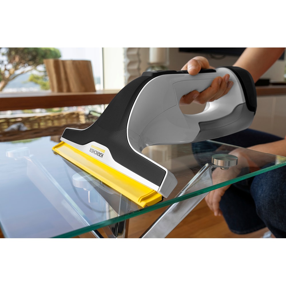 Aspirator geamuri KARCHER WV 8 Signature Line 1.633-785.0, 0.15l, autonomie max 55 min, alb-negru