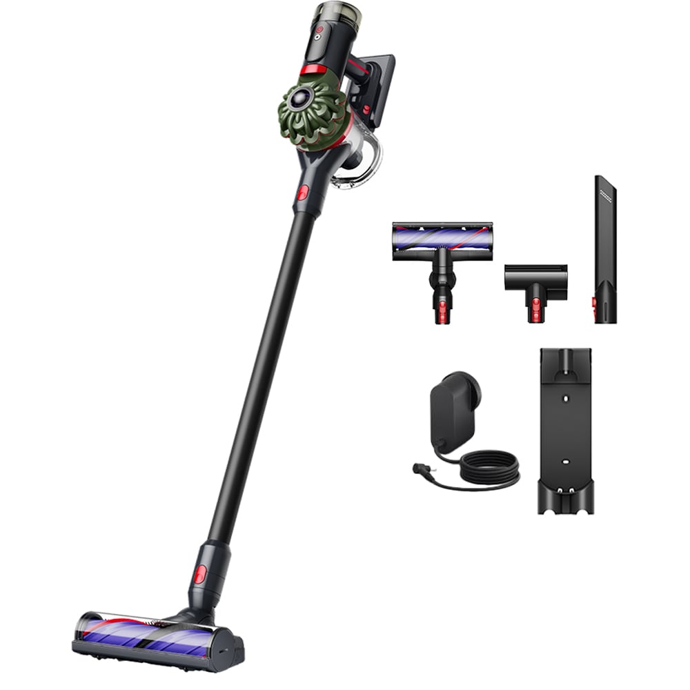 Aspirator vertical DYSON V8 Cyclone 22658701, 0.54l, 25.2V, autonomie max 60 min, Cyclone Radial, kaki-negru