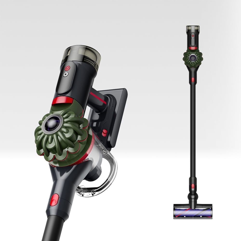 Aspirator vertical DYSON V8 Cyclone 22658701, 0.54l, 25.2V, autonomie max 60 min, Cyclone Radial, kaki-negru