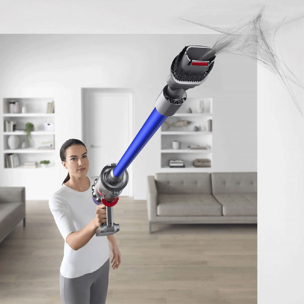 Aspirator vertical DYSON V11 Absolute, 0.54l, 25.5V, autonomie max 60 min, Tehnologia Radial Root Cyclone, albastru-argintiu