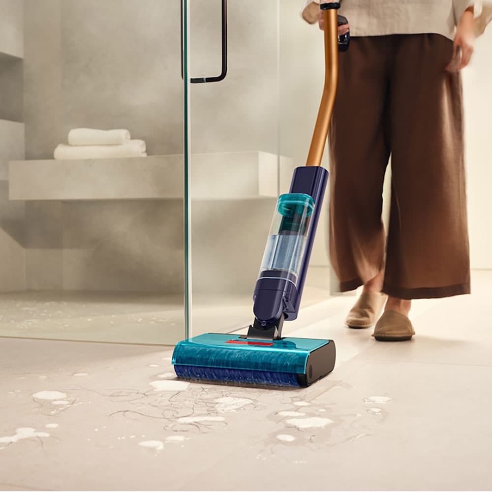 Mop electric DYSON Clean Wash Hygiene 43203001, 0.52l, 14.6V, autonomie max 48min, galben-mov