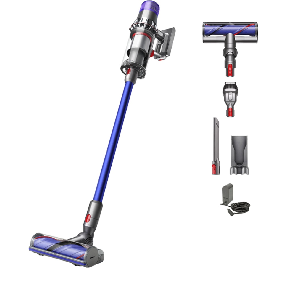 Aspirator vertical DYSON V11 2023, 0.76l, 25.2V, autonomie max 60 min, Point&Shoot, albastru-argintiu