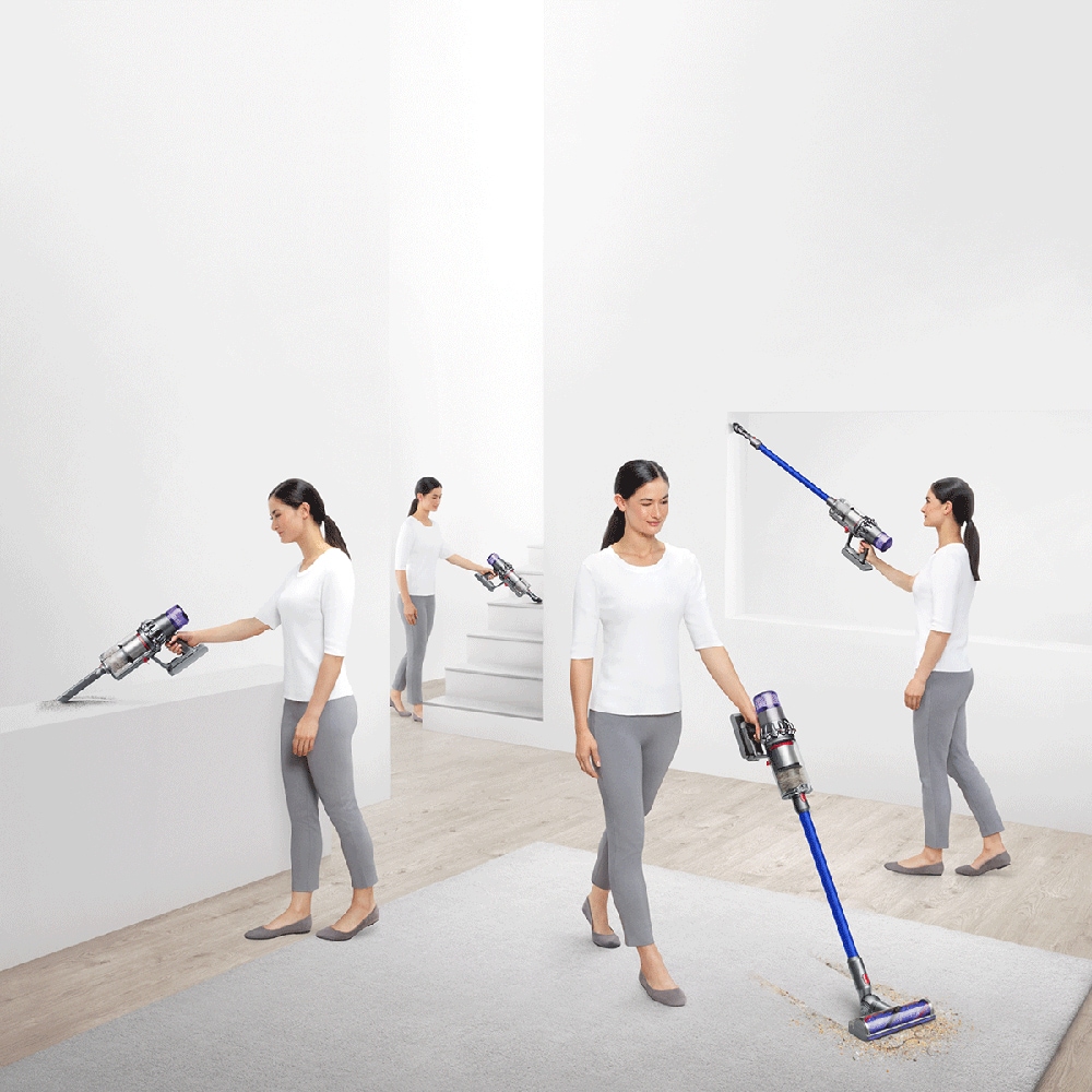 Aspirator vertical DYSON V11 2023, 0.76l, 25.2V, autonomie max 60 min, Point&Shoot, albastru-argintiu
