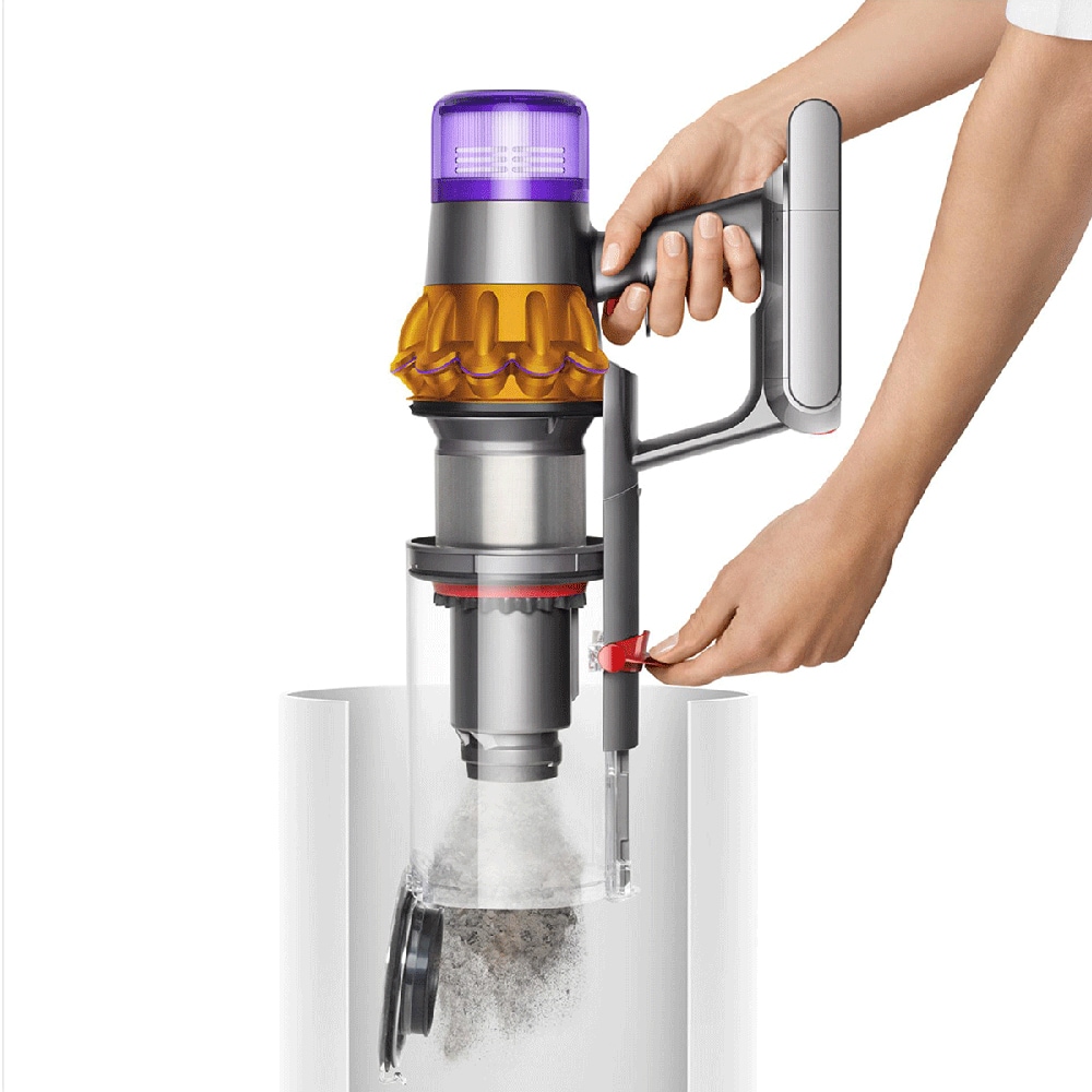 Aspirator vertical DYSON V15s Detect Submarine, 0.76l, 25.2V, autonomie max 60 min, Point and Shoot, argintiu-albastru
