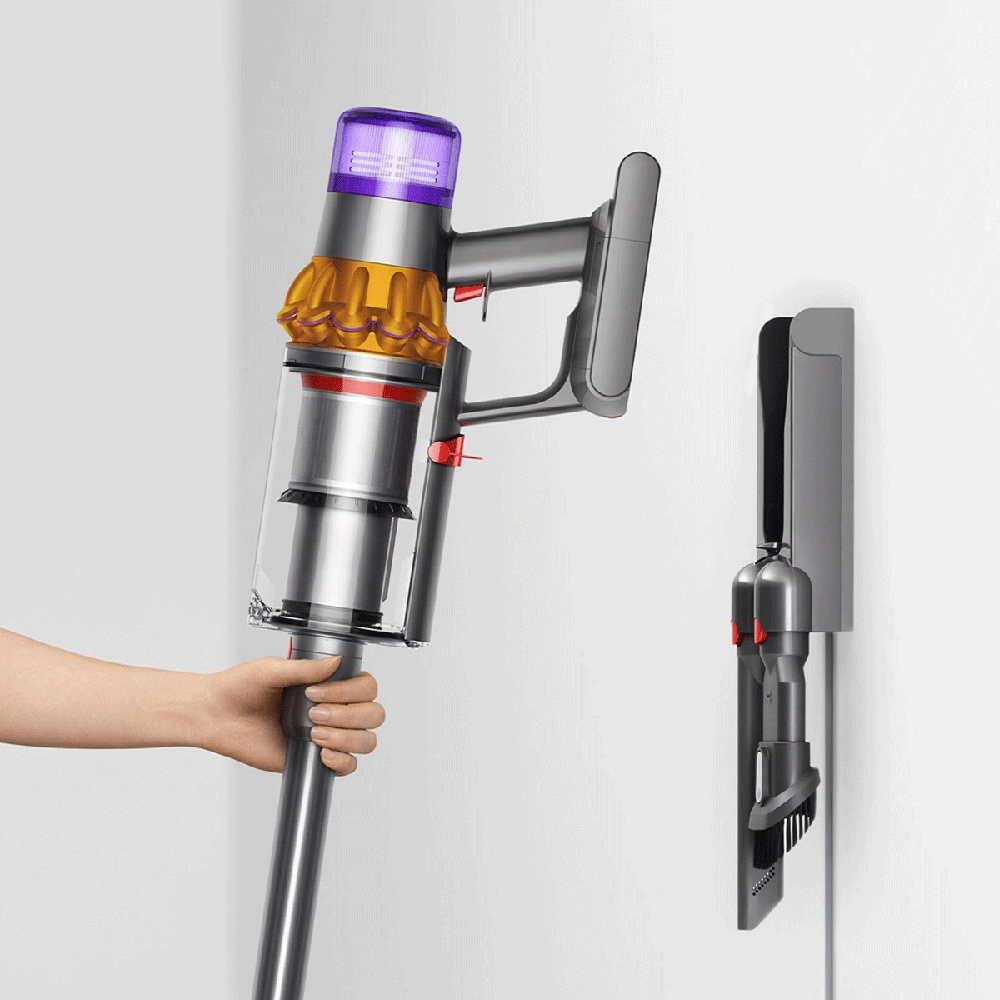 Aspirator vertical DYSON V15s Detect Submarine, 0.76l, 25.2V, autonomie max 60 min, Point and Shoot, argintiu-albastru